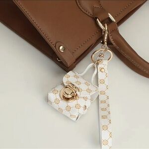 White and Gold AirPod Case